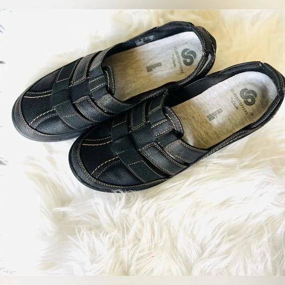 Cloudsteppers By Clarks Sillian Stork Women's Size 8 M Black Slip On Shoes - Picture 8 of 9